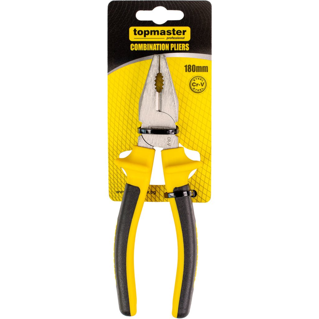 TOP MASTER PRO Cleste combinat 180mm CR - V TMP Material:otel crom - vanadiu Muchii calite prin inductie Top Master Pro - scule electrice si unelte profesionale - BricoMart