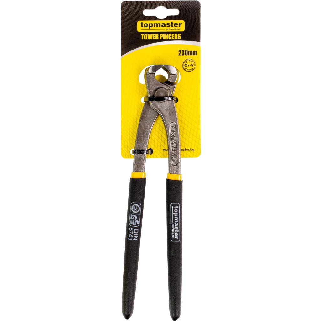 TOP MASTER PRO Cleste cuie lung 230mm CR - V TMP Muchii calite prin inductie Standard - DIN5743 Material: otel crom - vanadiu de inalta calitate Top Master Pro - scule electrice si unelte profesionale - BricoMart