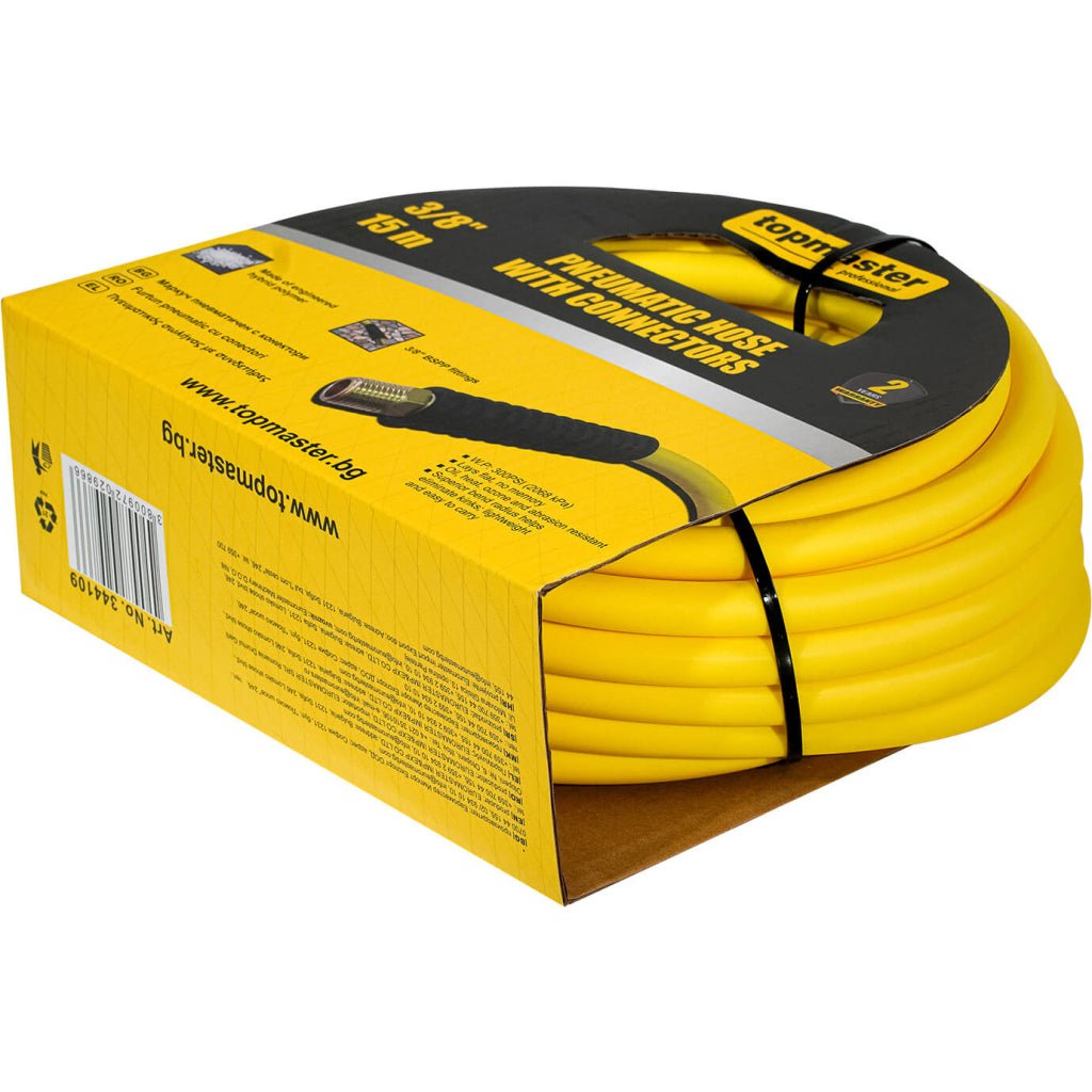 TOP MASTER PRO Furtun pneumatic 3/8", 15m, cu conectori TMP Top Master Pro - scule electrice si unelte profesionale - BricoMart