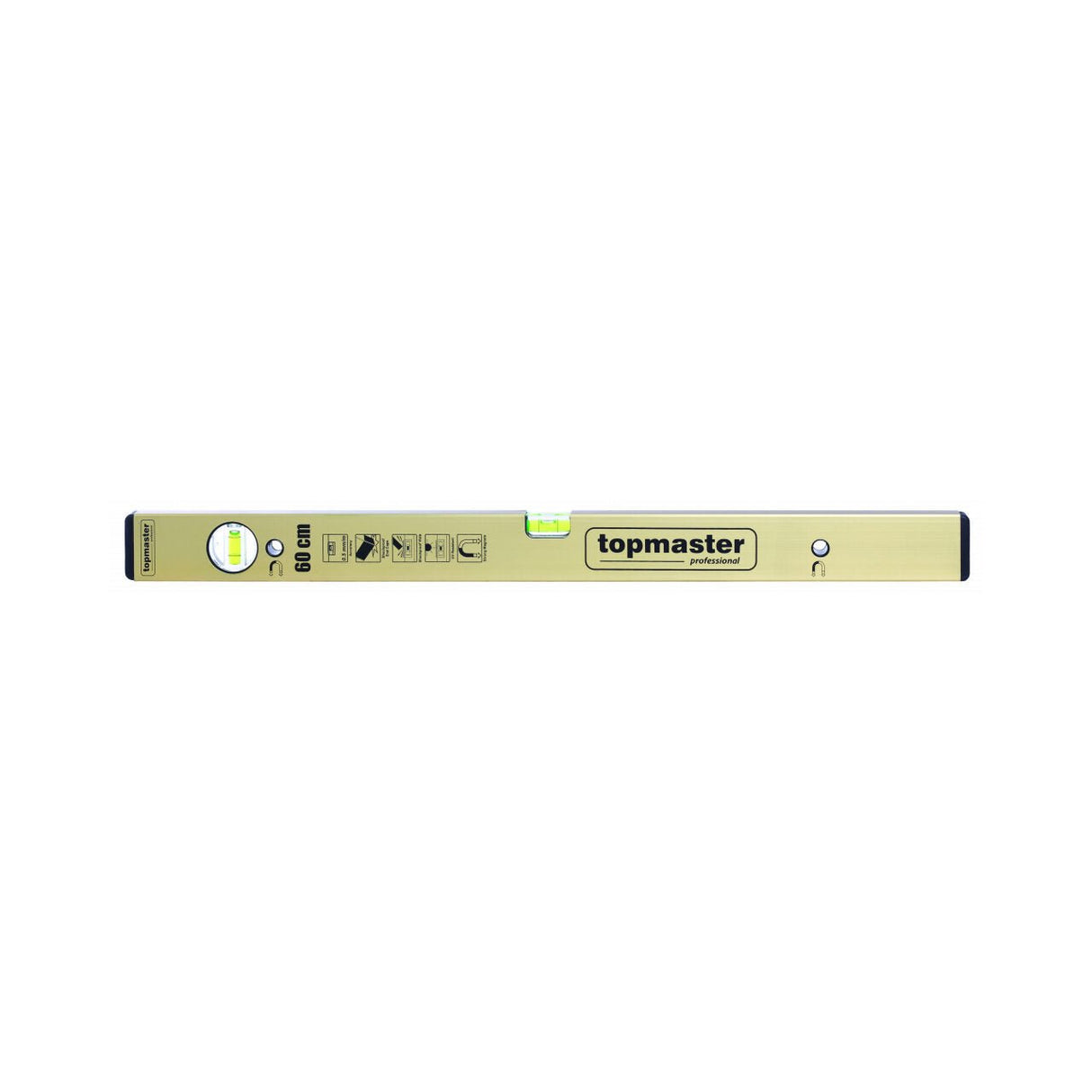 TOP MASTER PRO Nivela aluminiu magnetica 2 bule 400mm TMP STARK Corp consolidat Corp din aluminiu Suporturi magnetice Top Master Pro - scule electrice si unelte profesionale - BricoMart