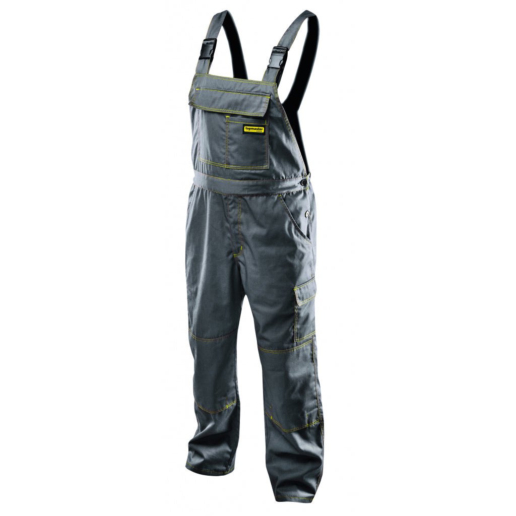 TOP MASTER PRO Pantalon cu pieptar TMP XL Buzunare multifuncționale Bretele Bandă elastică în talie Buzunar pentru genunchi Top Master Pro - scule electrice si unelte profesionale - BricoMart