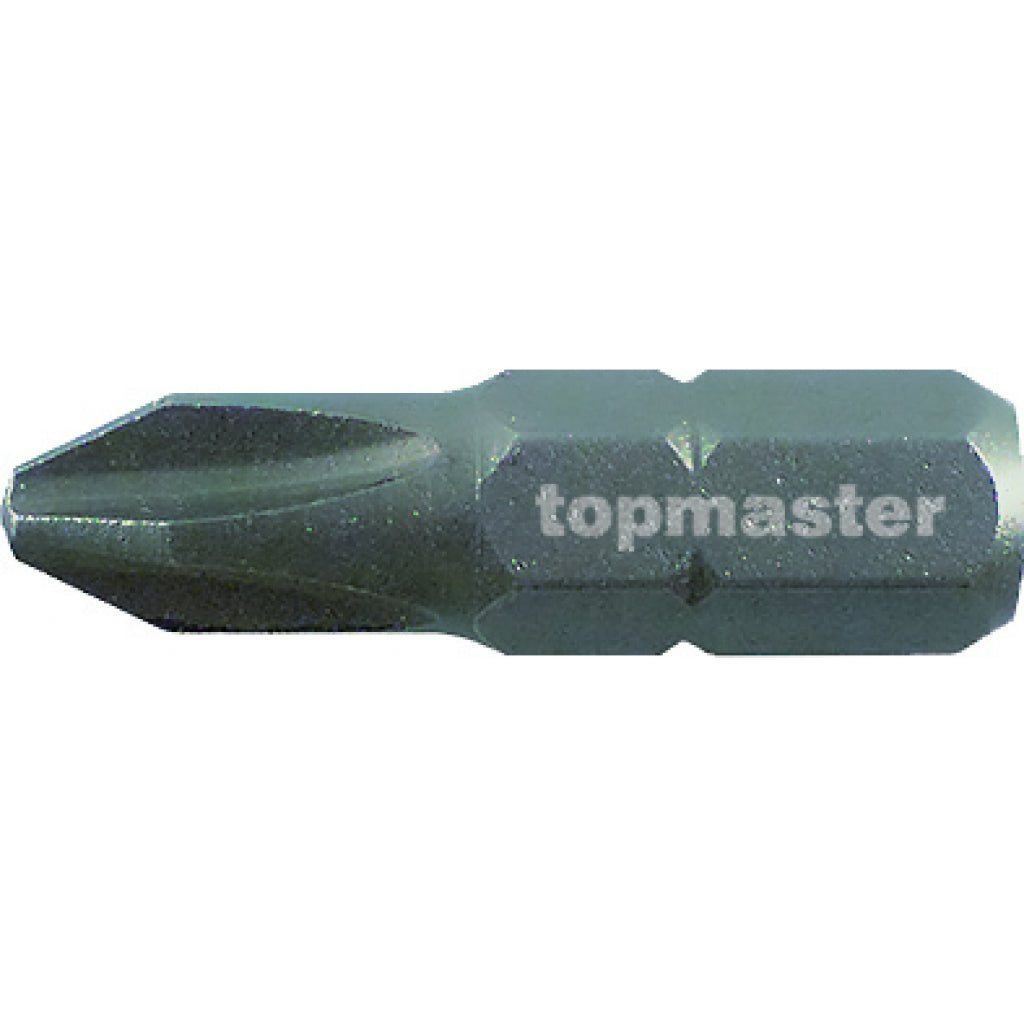 TOP MASTER PRO Set 2 buc biti PH2 TMP Material: otel calit SVCM Acoperire magnetica Lungime: 25mm Top Master Pro - scule electrice si unelte profesionale - BricoMart