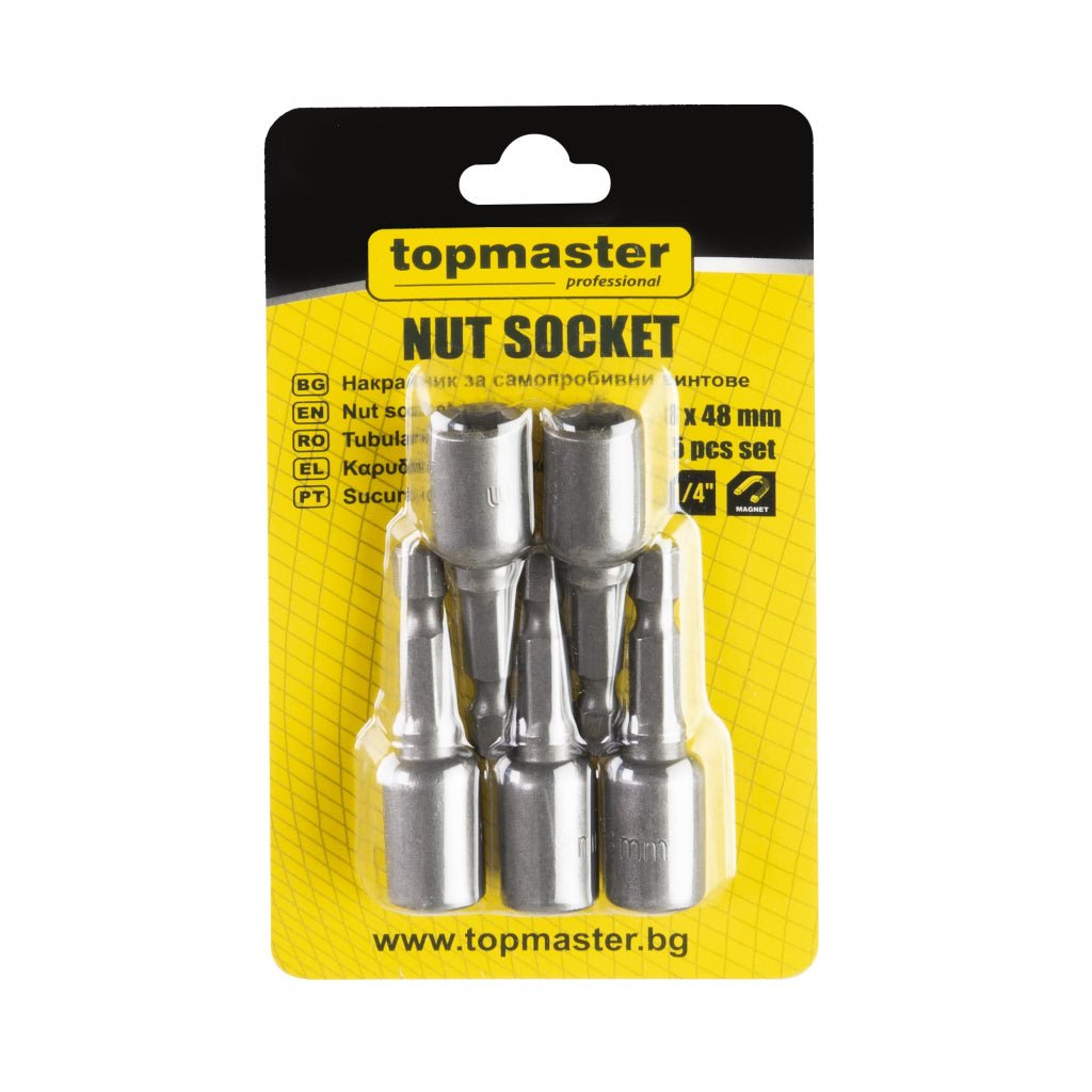 TOP MASTER PRO Set 5 biti cu tubulara 8x48 mm TMP - Top Master Pro - scule electrice si unelte profesionale - BricoMart