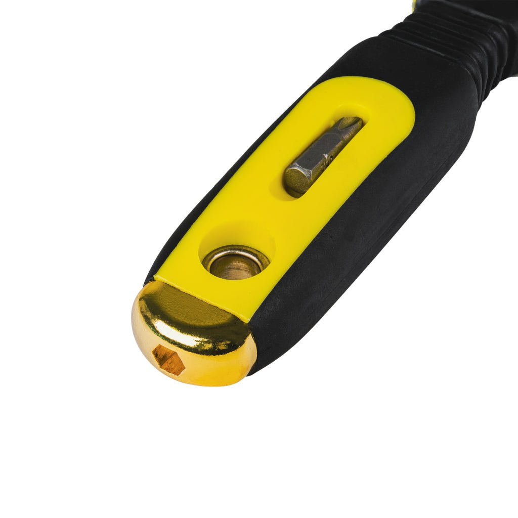 TOP MASTER PRO Spaclu cu suport bit 125mm TMP Material:otel inoxidabil Maner 2 straturi Suport magnetic Top Master Pro - scule electrice si unelte profesionale - BricoMart