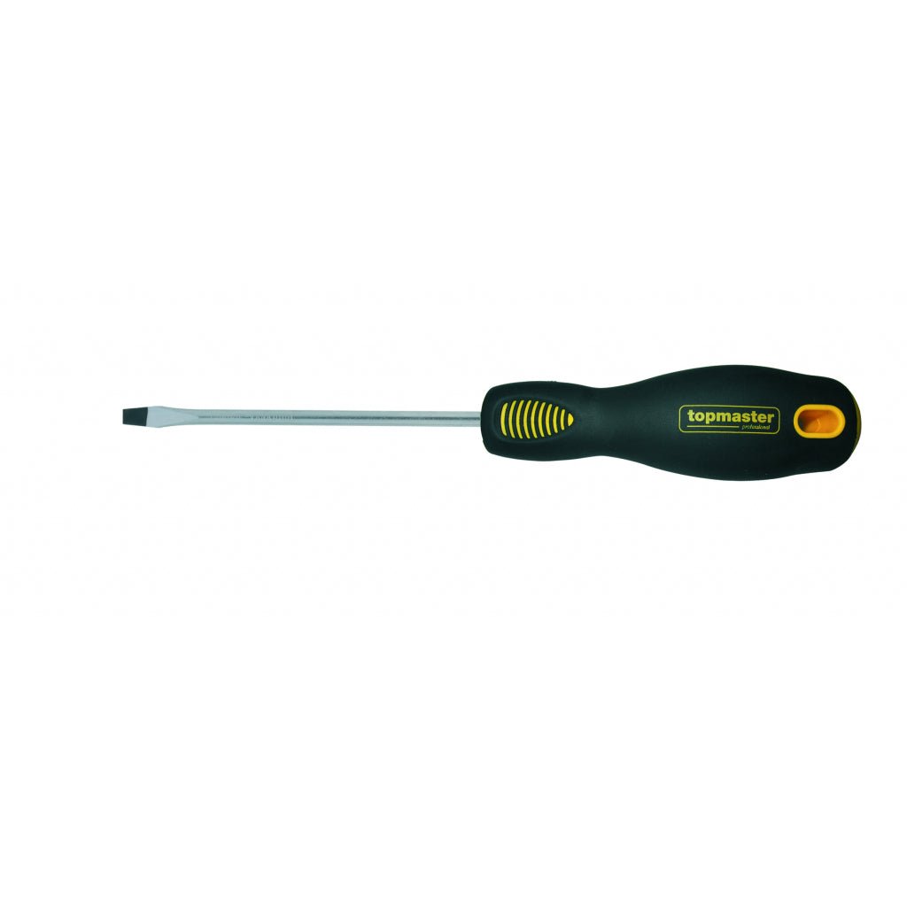 TOP MASTER PRO Surubelnita dreapta 4.0х100mm SVCM TMP Maner ergonomic 2 straturi TPR Varf magnetizat Finisaj crom mat Top Master Pro - scule electrice si unelte profesionale - BricoMart