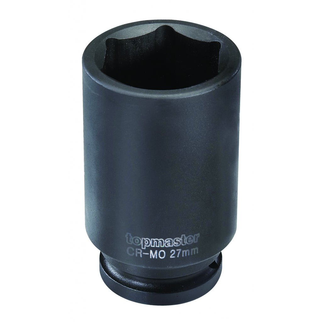 TOP MASTER PRO Tubulara adanca 1"x24mm CR - Mo TMP Material: otel calit crom - molibden de inalta calitate Potrivit pentru chei de impact pneumatice Standard - DIN3121 Top Master Pro - scule electrice si unelte profesionale - BricoMart
