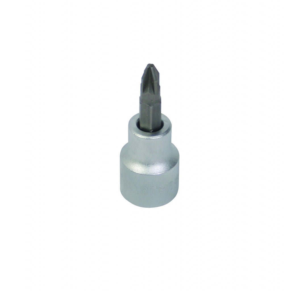 TOP MASTER PRO Tubulara cu bit-pozi 3/8" PZ2x48mm Cr-V TM (32/384) Material: otel calit S2 Lustruire anticoroziva Top Master Pro - scule electrice si unelte profesionale - BricoMart