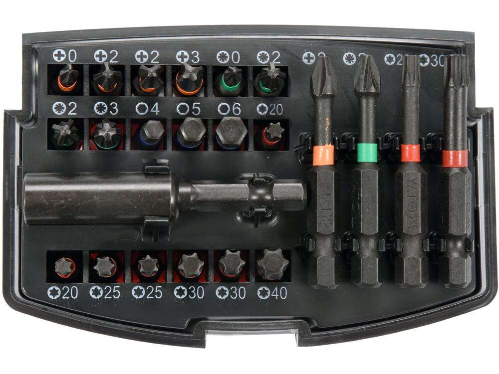 TRUSA 23 BITI YATO YT-04621 CU ADAPTOR YATO - scule electrice si unelte profesionale - BricoMart