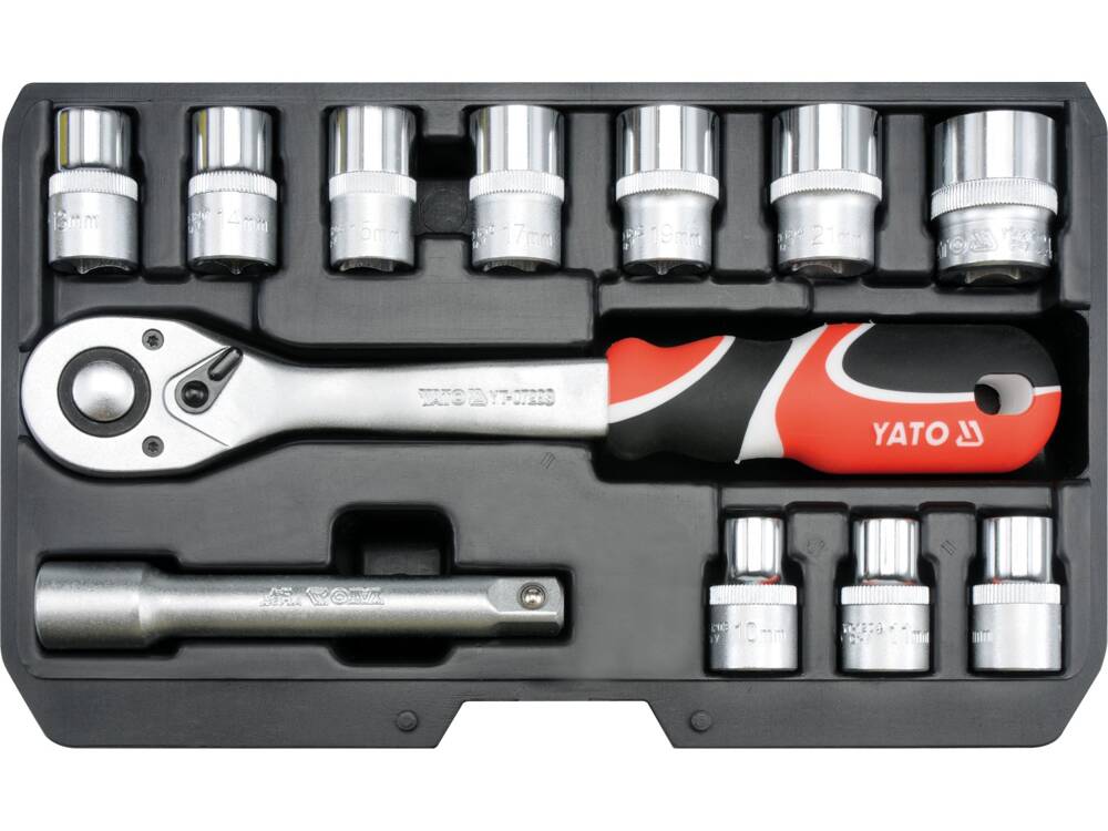 TRUSA TUBULARE 1/2, YATO YT - 38671 12 PIESE YATO - scule electrice si unelte profesionale - BricoMart