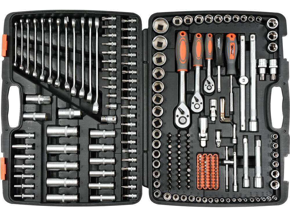 TRUSA TUBULARE STHOR 58691 ,CHEI COMBINATE , ANTRENOR, 216 PIESE STHOR - scule electrice si unelte profesionale - BricoMart