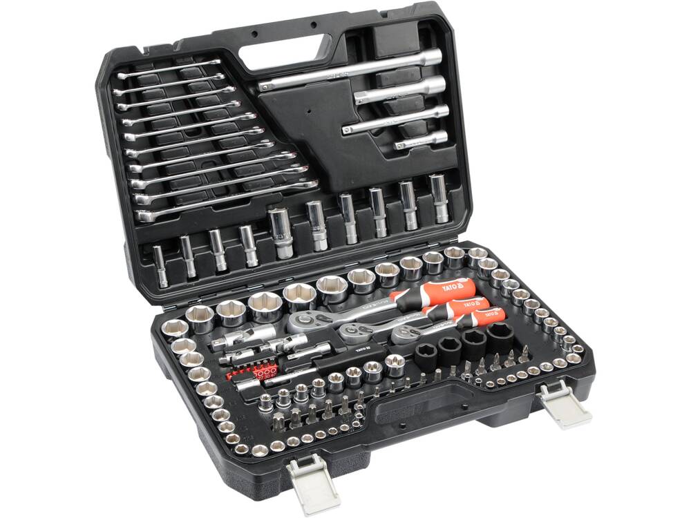 TRUSA TUBULARE YATO YT - 38801 120 PIESE, MATRIC&SAE YATO - scule electrice si unelte profesionale - BricoMart