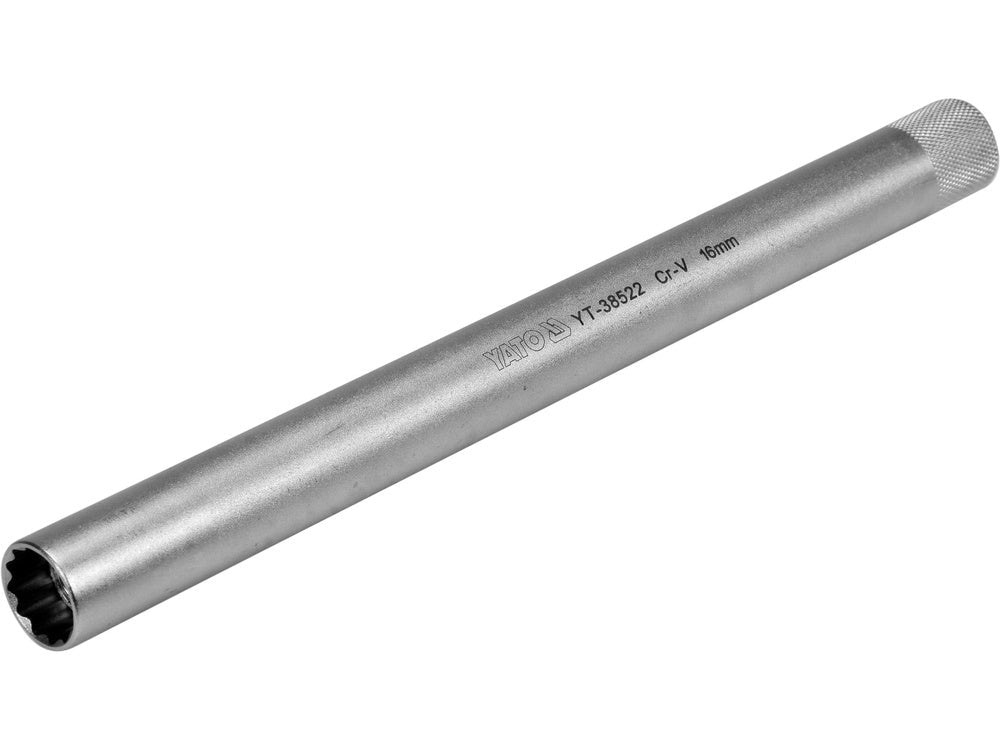 TUBULARA BUJII 16MM YATO YT - 38522 EXTRA LUNGA 250MM, 3/8 YATO - scule electrice si unelte profesionale - BricoMart