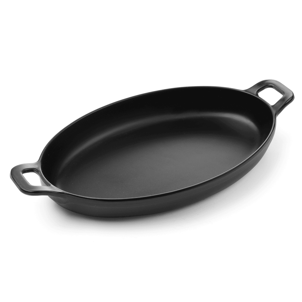 Vas servire in forma de mini-tigaie ovala cu manere, 263x140x(H)37 mm, melamina, Hendi Little Chef