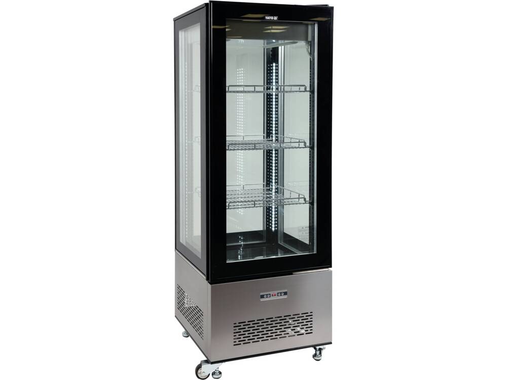 VITRINA FIRGORIFICA PRAJITURI, YATO YG-05068 400L, 65X65X190CM YATO - scule electrice si unelte profesionale - BricoMart