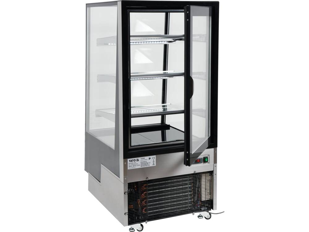 VITRINA FIRGORIFICA YATO YG - 05040 CU REFRIGERARE 300L - NEGRU YATO - scule electrice si unelte profesionale - BricoMart