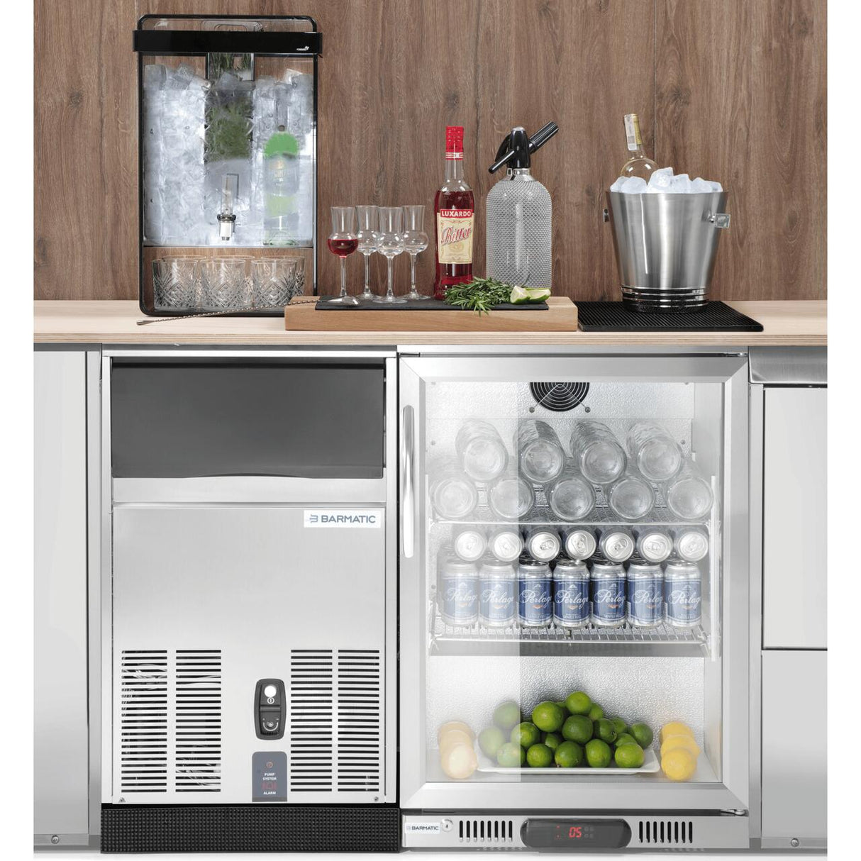 Vitrina frigorifica bar cu o singura usa 530x500x835(H)mm,130W, Barmatic