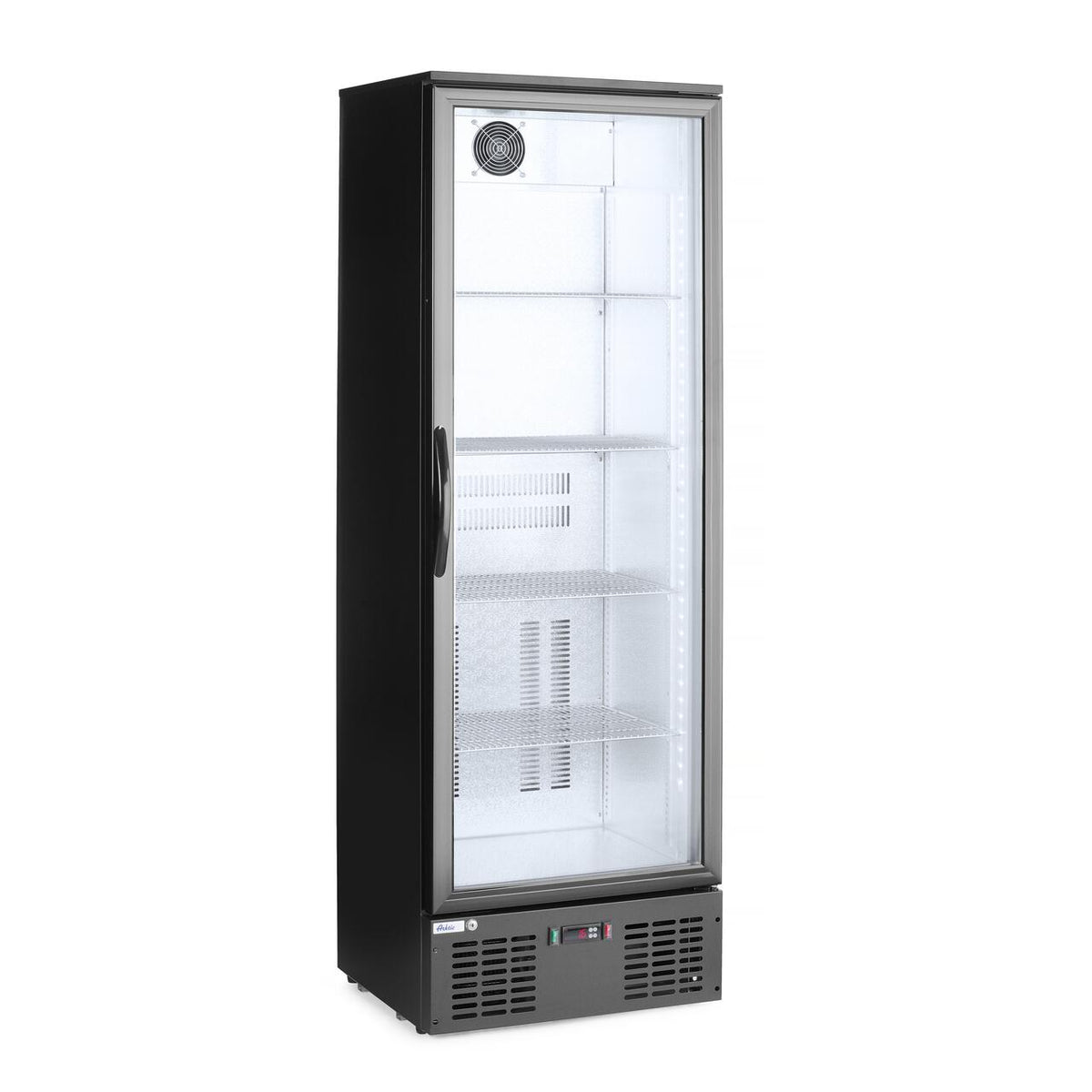 Vitrina frigorifica de prezentare interval temp. 2/10 C, 195 W, corp inox, ARKTIC by Hendi, 600x530x(H)1820 mm 300 Litri, Clasa energetica E