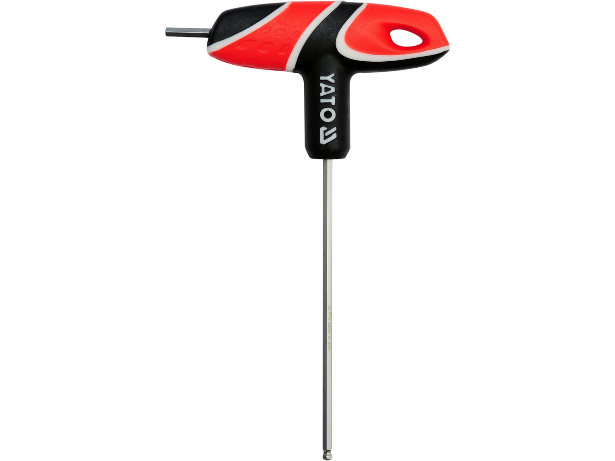 HATSZÖGŰ DUGÓKULCS YATO YT-05586 GOLYÓVAL, T-NYOMÁSÚ, 3MM
