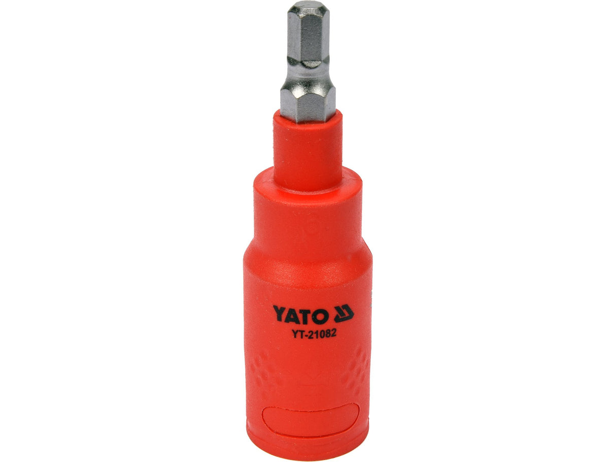 HATSZÖGŰ FEJ 6, YATO YT-21082 VDE, 3/8"-OS ADAPTERREL, 75MM