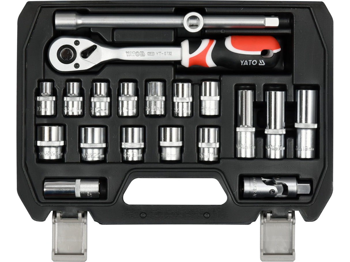 TRUSA TUBULARE + YATO YT-38691 ANTRENOR 20PIESE, 1/2