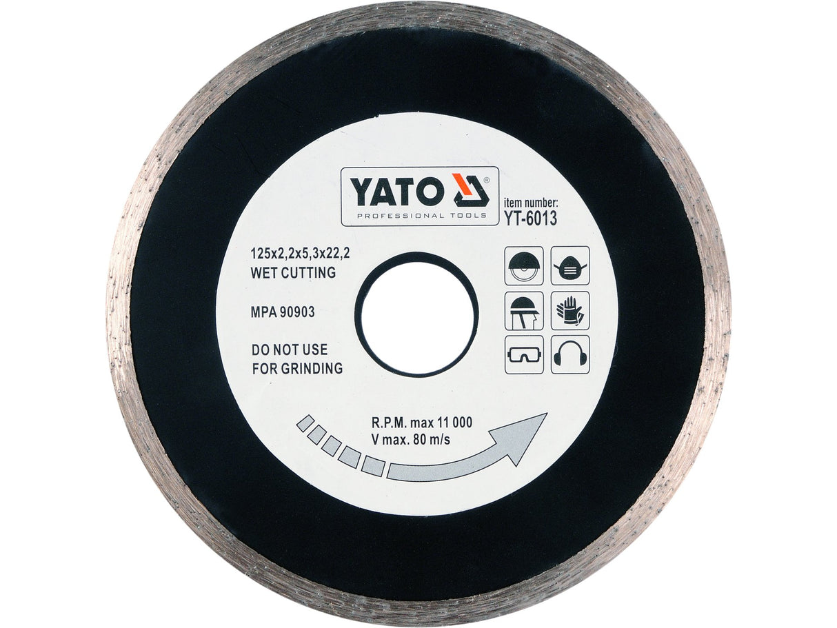 EN YATO GYÉMÁNTKORONG YT-6013 125MM EN 125MM GYÉMÁNTKORONG