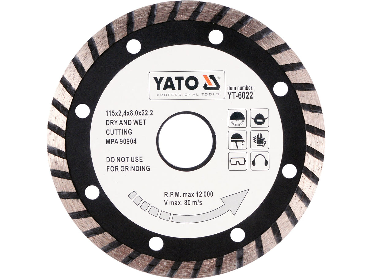 DISC DIAMANTAT TURBO YATO YT-6022 115MM