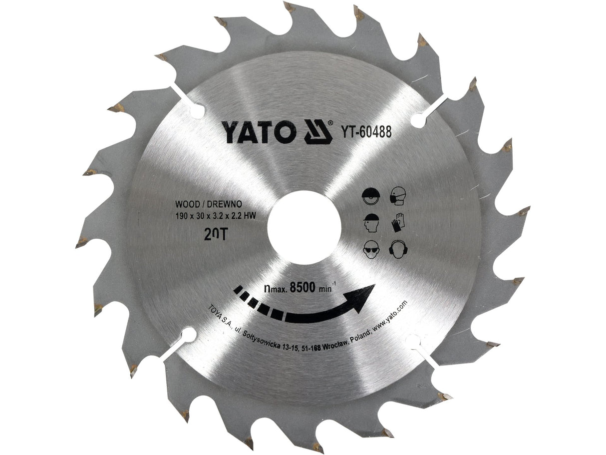 YATO YT-6061 KÖR TÁRCSA FA 184X40X30MM