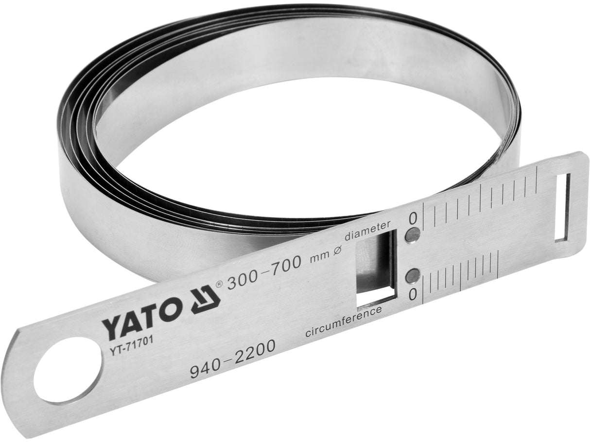 YATO YT-71701 ROZSDAMENTES ACÉL MÉRŐSZALAG ÁTMÉRÉSHEZ, 940-2200/0.1MM