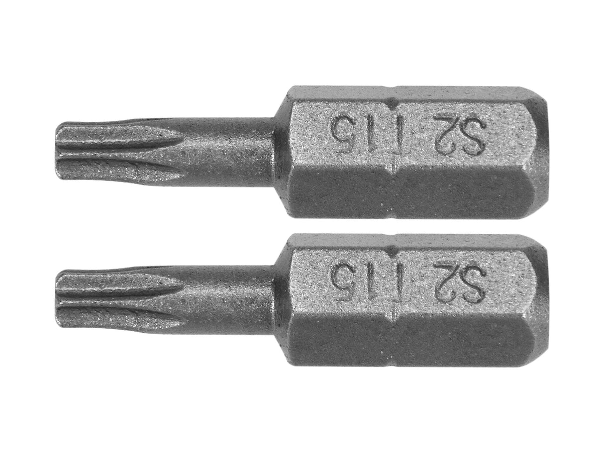 1/4X25MM TORX YATO YT-77903 T15 BITS, 2 DB