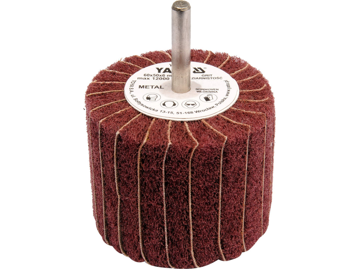 YATO YT-83394 KÖR CSISZOLÓKEFE NYÉRREL 60X50X6MM, P60