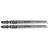 RAIDER Set 2 lame fierastrau pend. lemn 116mm 8-12TPI RD-WT234X Lungime lamă: 116 mm - perfectă pentru tăieturi precise și exacte în lemn mai fin și mai subțire, precum și pentru lucră