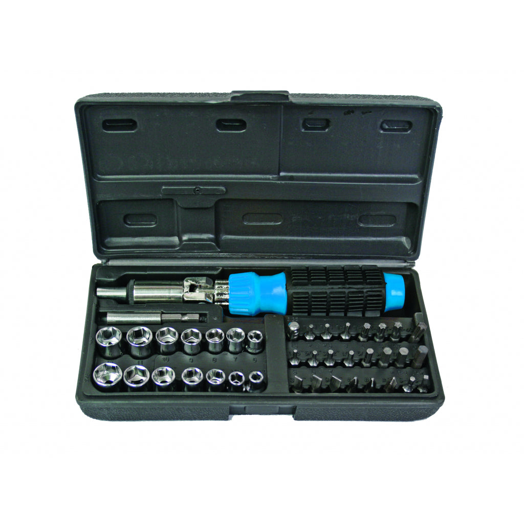 BASIC Surubelnita cu biti si tubulare set 40pcs BS Cutie utila de depozitare