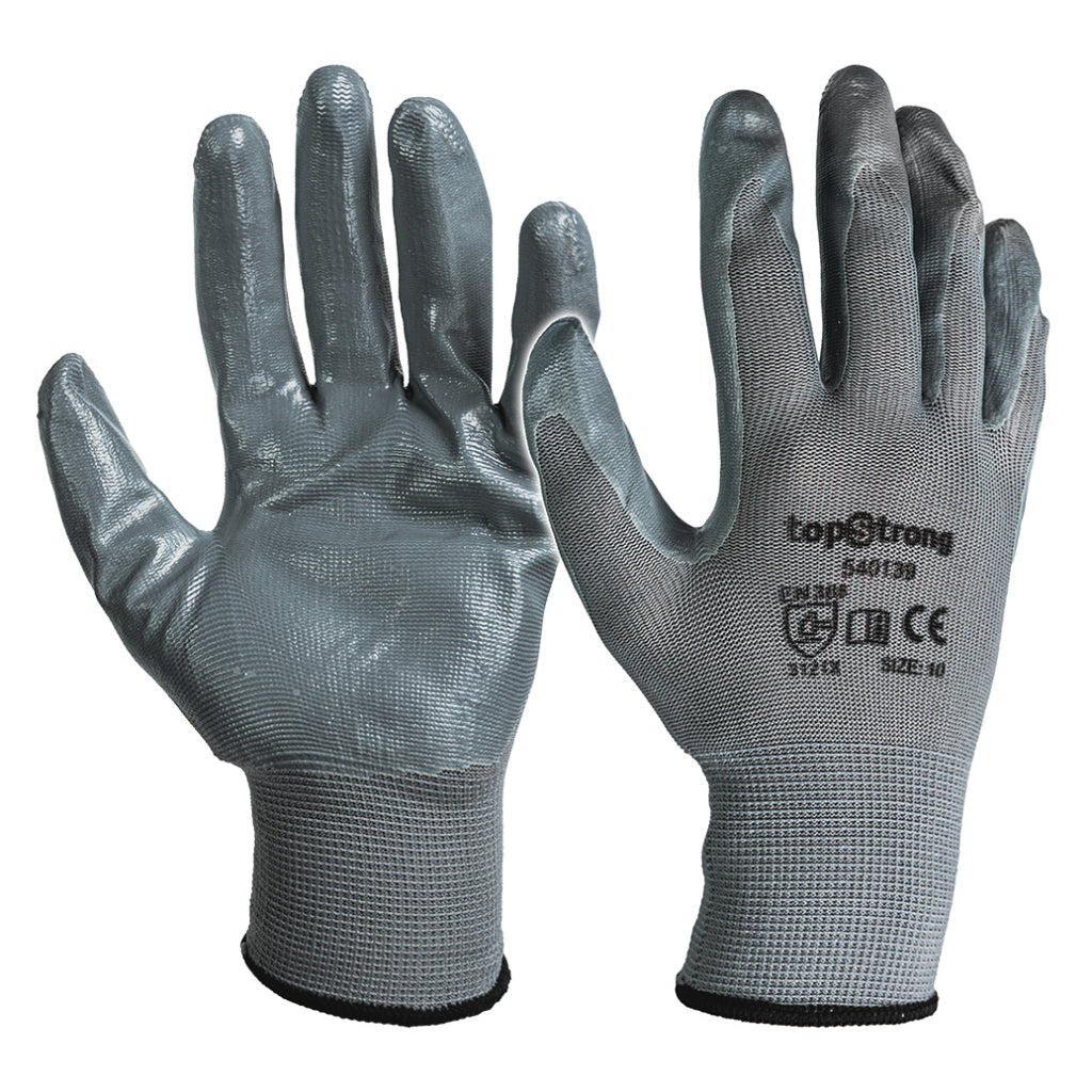 TOP STRONG Manusi de protectie nitril gi TS Complet acoperite cu nitril Tricotaj fara cusaturi