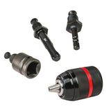 RAIDER Mandrina rapida metal 1/2"13mm SDS+HEX1/4"M patrat /2"F