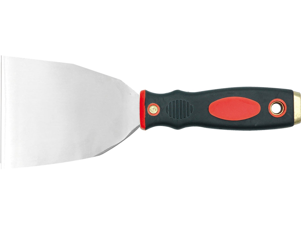 SPACLU DIN OTEL VOREL 05906 INOXIDABIL, MANER BICOLOR CU INSERTIE DE ALAMA, 10CM