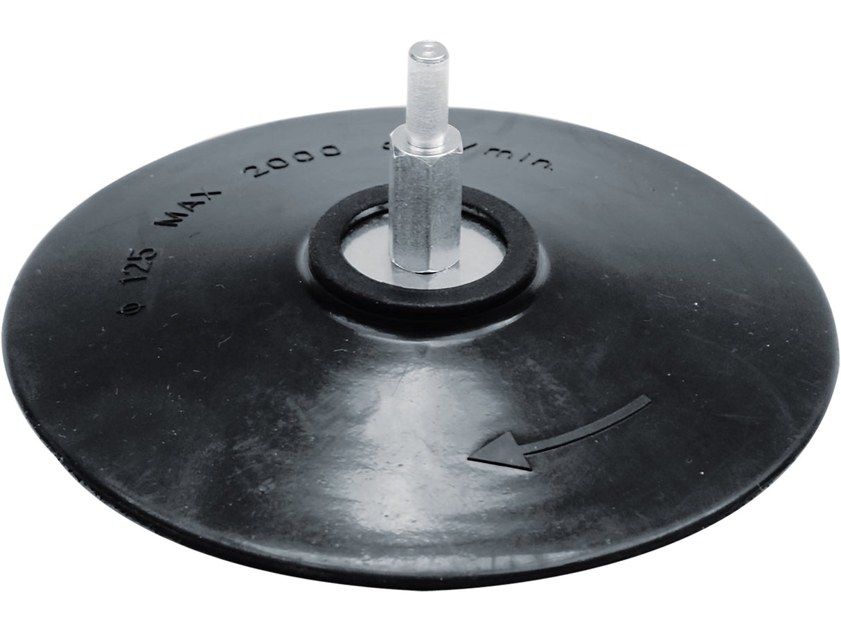 SUPORT DISC ABRAZIV VOREL 08312 FIXARE VELCRO, 125MM, CU TIJA