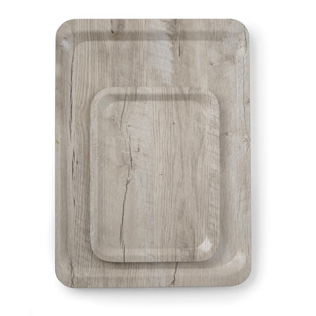 Tava de servire laminata cu imprimeu pe lemn  deschis Hendi,dimensiune 330x430mm