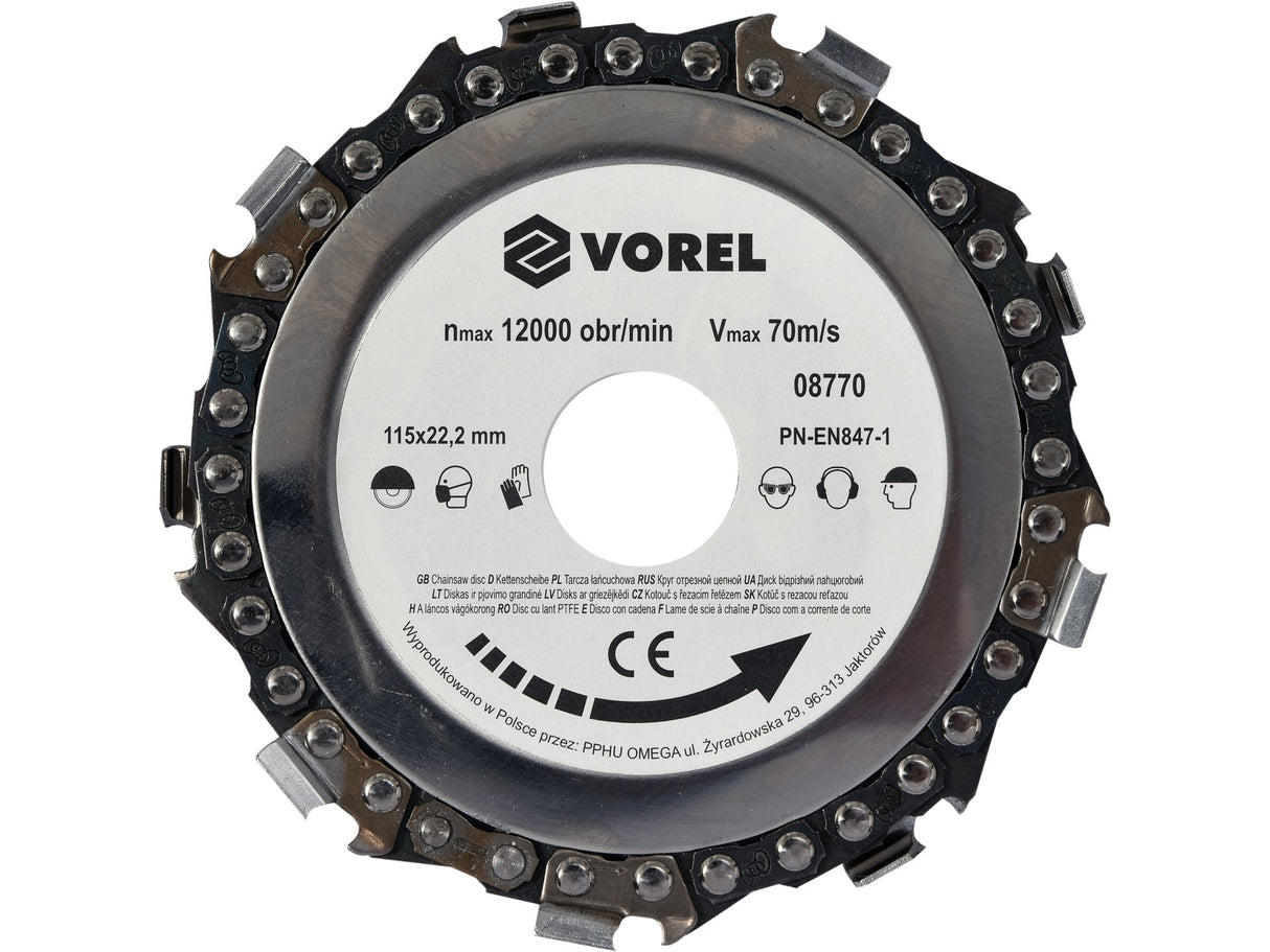 DISC CIRCULAR PENTRU VOREL 08770 LEMN 115 MM