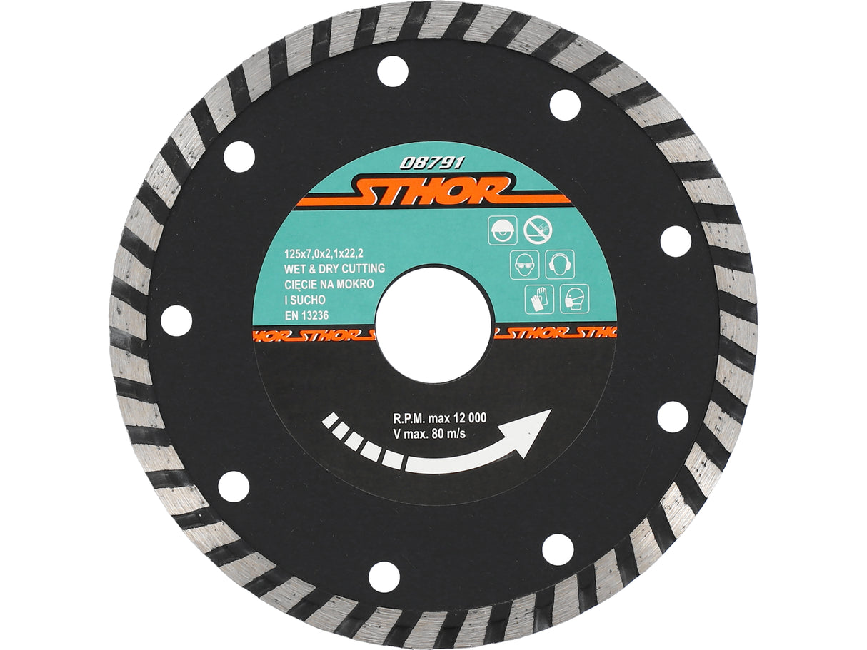 DISC DIAMANTAT TURBO STHOR 08791 125X2.1MM H7 DISC DIAMANTAT TURBO 125X2.1MM H7