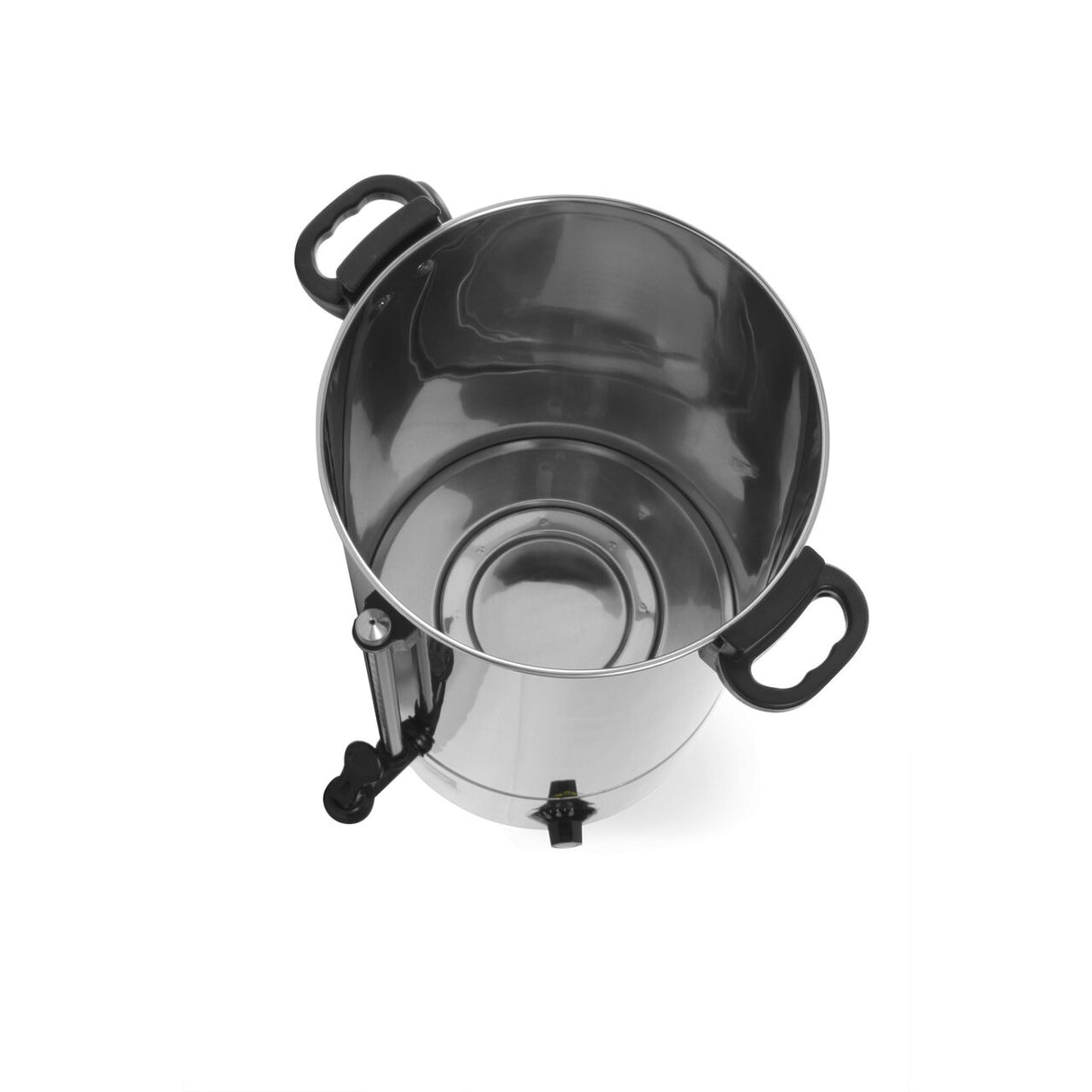 Percolator / cafetiera profesionala, 6lt, Hendi, cu pereti dubli din inox, 1500W, diam. 241x (H)480 mm, robinet anti-picurare, temperatura ajustabila pana la 100 C, filtru incorporat pentru cafea macinata