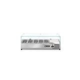 Vitrina frigorifica tip display, capacitate 5 x GN 1/4, ARKTIC by Hendi, corp inox, interval temperatura +2/+8 gr C,1200x335x(H)430