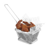 Cos Hendi tip friteuza, pentru servire snacks, inox, 130x115x(h)80 mm