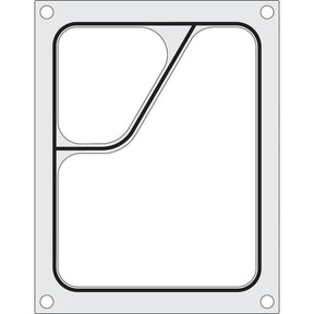Matrita sigilare pentru un recipient cu doua compartimente 227x178 mm