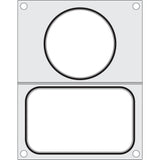 Matrita sigilare pentru un recipient cu un compartiment 178x113 mm + pentru un recipient de supa ø115 mm