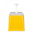Dispenser de sos cu pompa,Hendi 2.5 L, galben, 230x210x(H)250 mm
