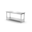 Masa de lucru groasa cu raft, 600 mm adancime, HENDI, Kitchen Line, 1800x600x(H)850mm