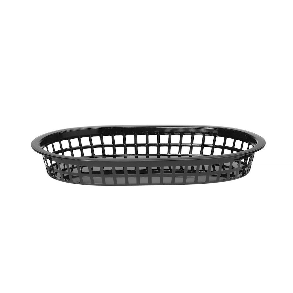 Cos de paine oval, HENDI, Negru, 6 buc, 275x175x(H)38mm
