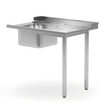 Masa prespalare cu o cuva pe stanga, pentru masina de spalat 1200x600x(H)850 mm, atasare pe partea dreapta