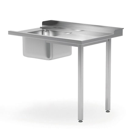 Masa prespalare cu o cuva pe stanga, pentru masina de spalat 1200x600x(H)850 mm, atasare pe partea dreapta