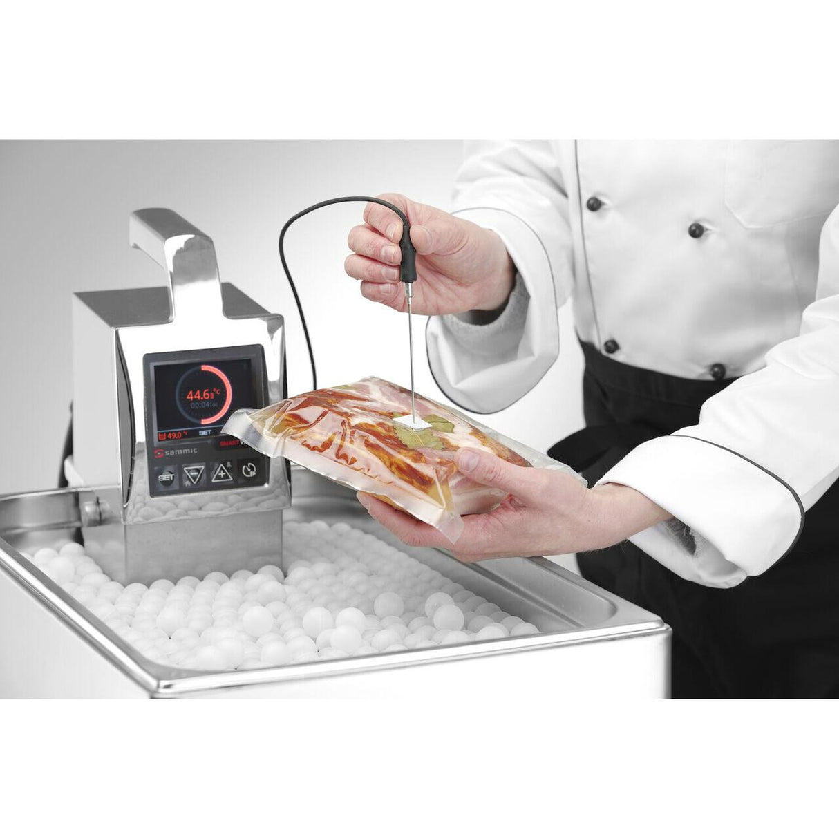 Circulator de imersie pentru gatit Sous Vide 5, 7, 9, Sammic, Argintiu, 230V/2000W, 124x140x(H)360mm